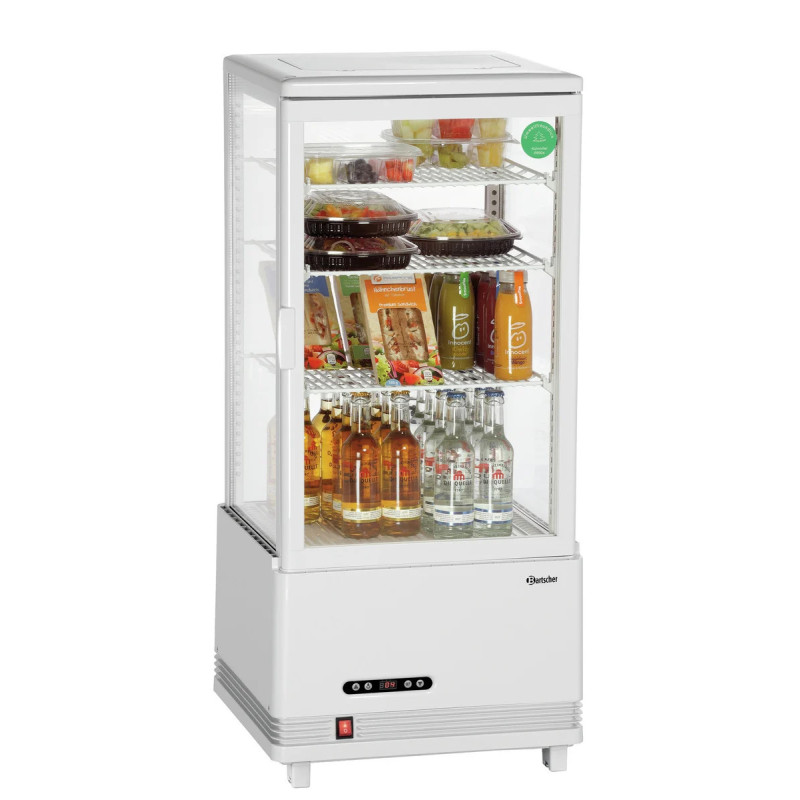 Mini refrigerated showcase 78L with glass door | bartscher