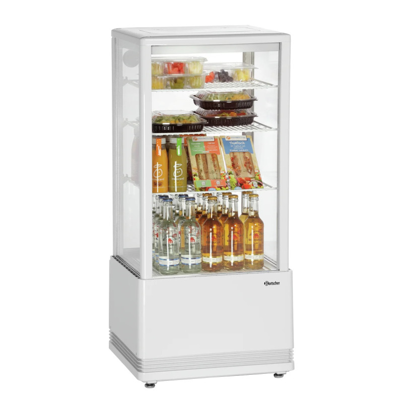 Mini refrigerated showcase 78L with glass door | bartscher