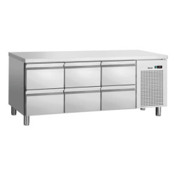Comptoir réfrigéré S6-150 – 6 tiroirs inox | bartsch er