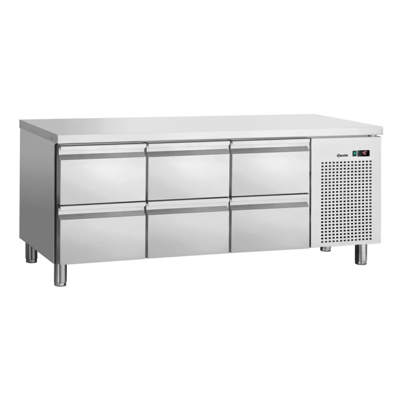 Comptoir réfrigéré S6-150 – 6 tiroirs inox | bartsch er
