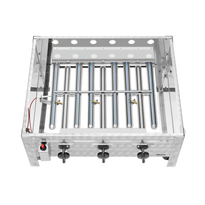 Gril à poser gaz 11000W 675x570x250 mm – bartschER