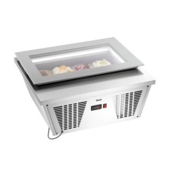 Ice cabinet 4x6.5L-F – LED Glass Lid Cooling | bartscher