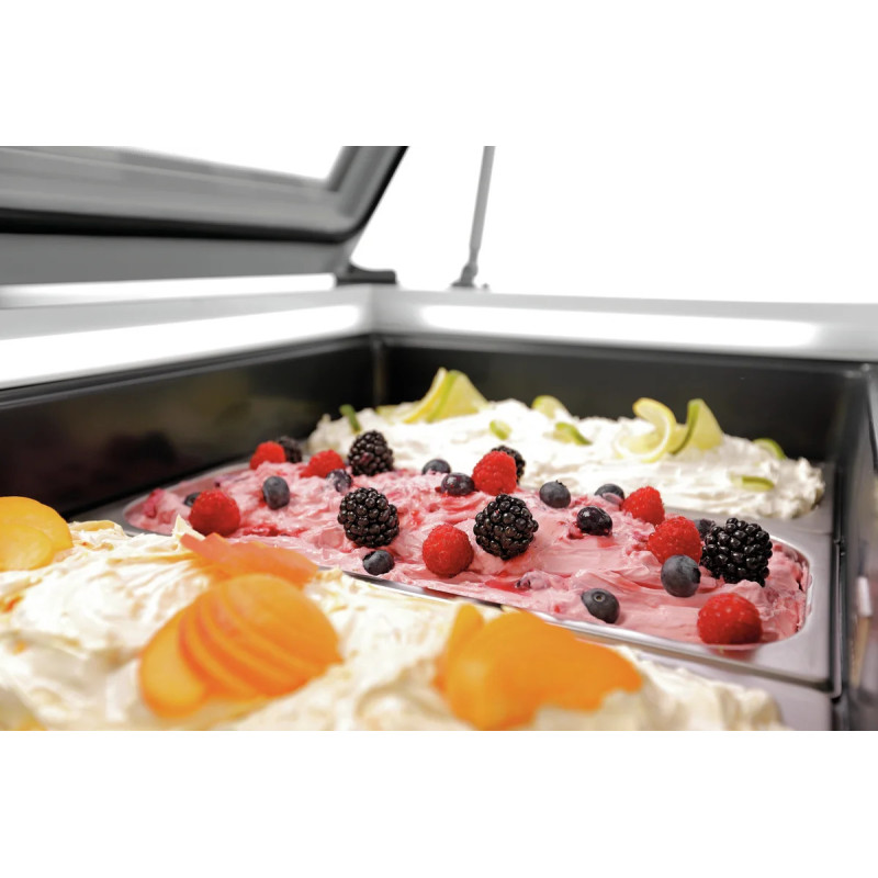 Ice cabinet 4x6.5L-F – LED Glass Lid Cooling | bartscher