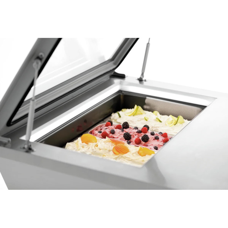 Ice cabinet 4x6.5L-F – LED Glass Lid Cooling | bartscher