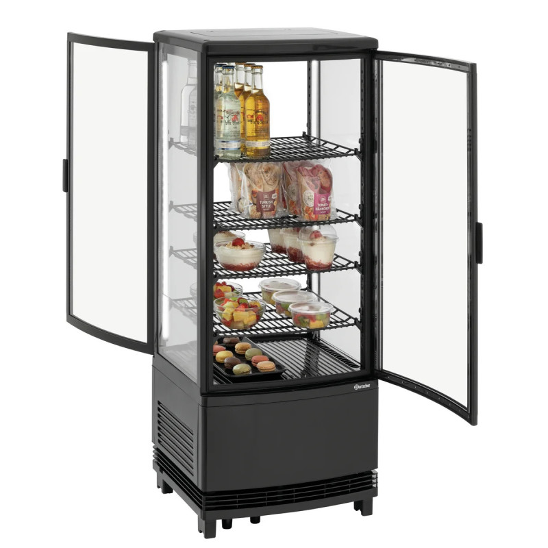 Mini refroidisseur 98L2T noir – 98 L, éclairage LED | bartschER