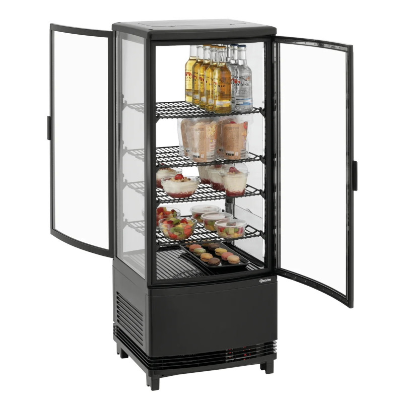Mini refroidisseur 98L2T noir – 98 L, éclairage LED | bartschER