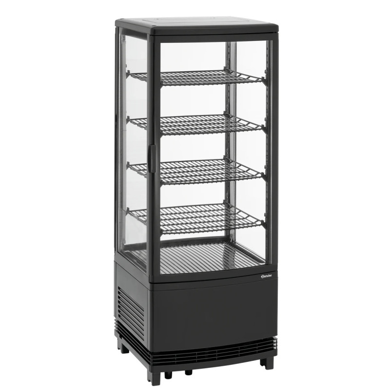 Mini-Kühlvitrine 98L2T schwarz – digitale Steuerung | bartscher