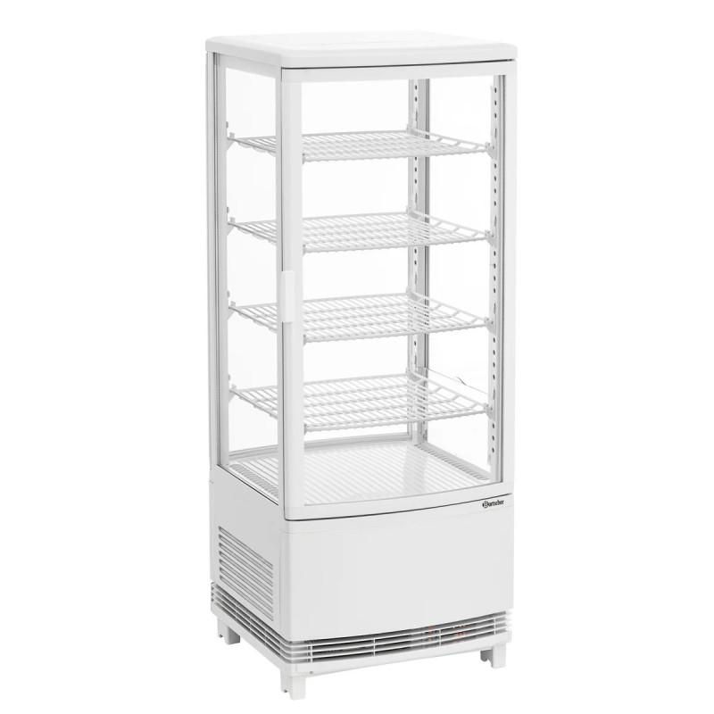 Mini-Kühlvitrine 98L2T weiß – 98 Liter Volumen | bartscher