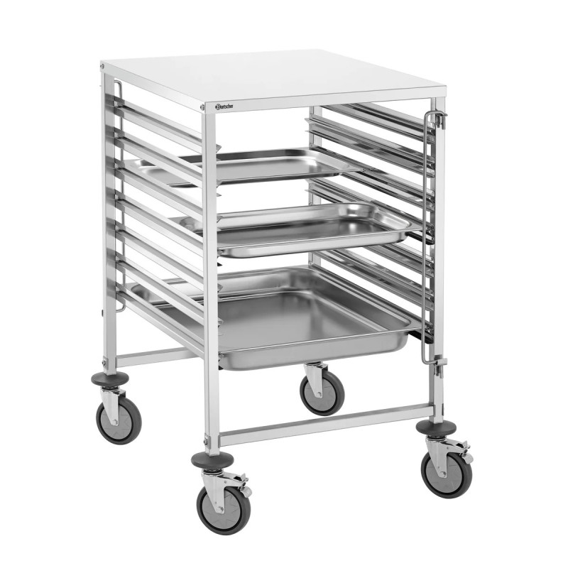 Chariot à étagères 7GN2/1 inox 7 tiroirs – Bartscher