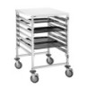 Chariot à étagères 7GN2/1 inox 7 tiroirs – Bartscher