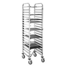 Shelf trolley 18BN60-40 – Secure tray transport | bartscher