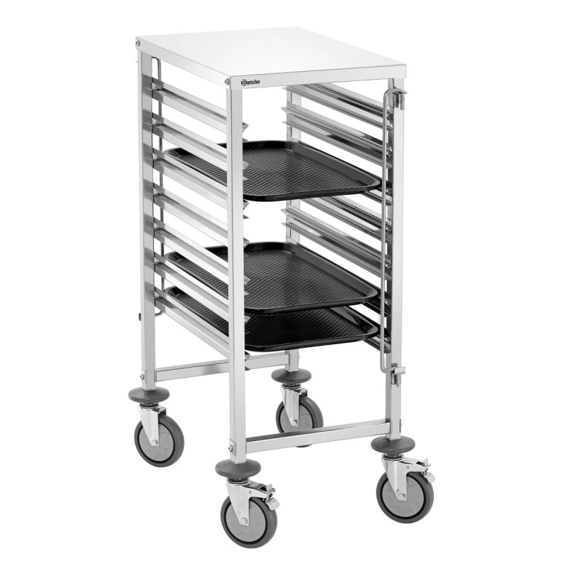 Chariot à étagères 7GN1/1 inox 1000mm – bart­scher