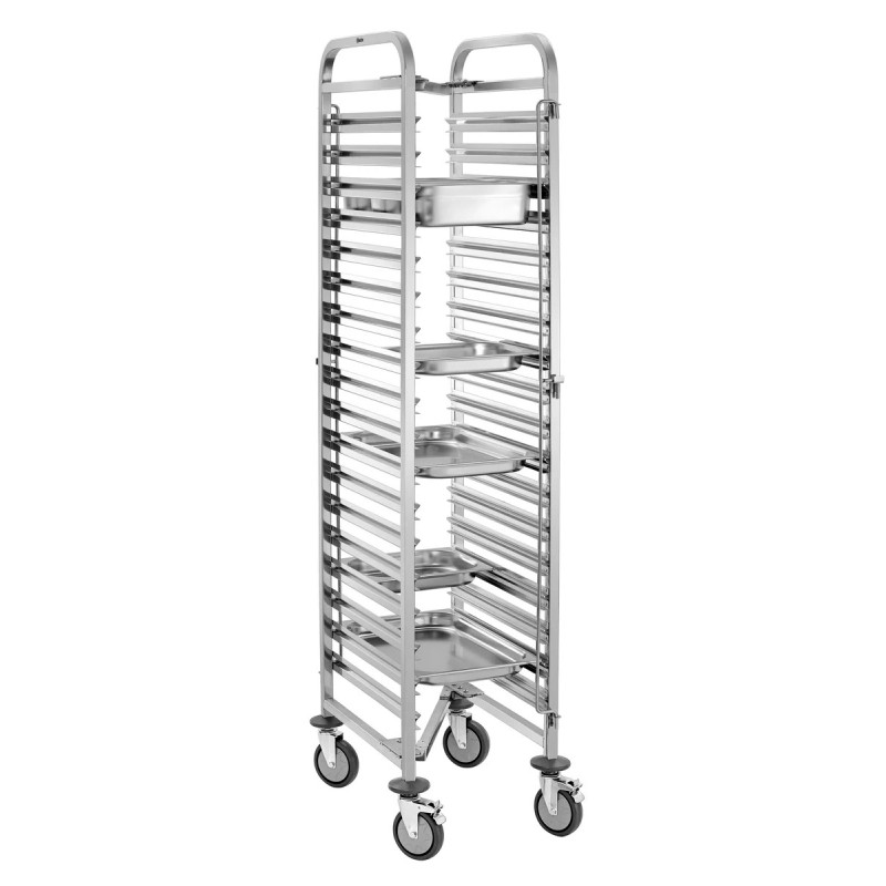 Chariot à étagères 18GN1/1 robuste – bartscher