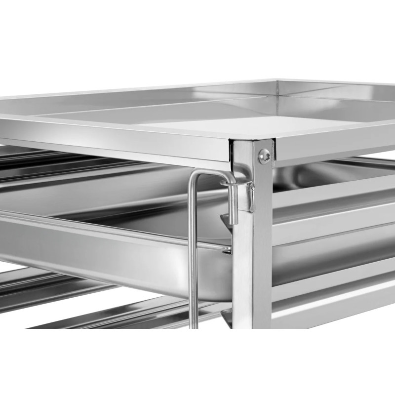 Chariot à étagères 18GN2/1 inox 1750mm | bartscher