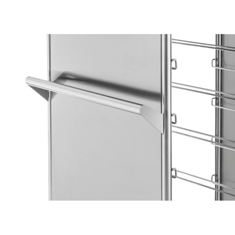 Tablettwagen 16KN – 10 kg Traglast, Edelstahl | bartscher