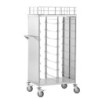 Tray trolley 16KN – Stainless steel, 8 kg capacity | bartscherr