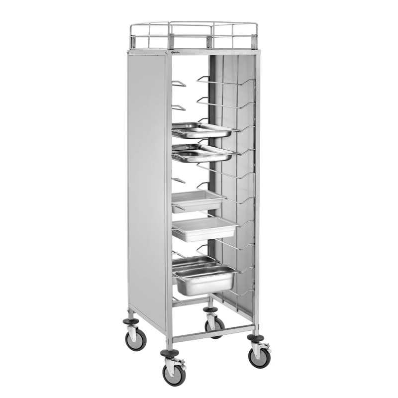 Regalwagen 10GN1/1 – Edelstahl, mobil & robust | bartscher