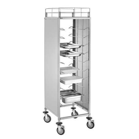 Shelf trolley 10GN1/1 – Stainless Steel with Wheels | bartschER
