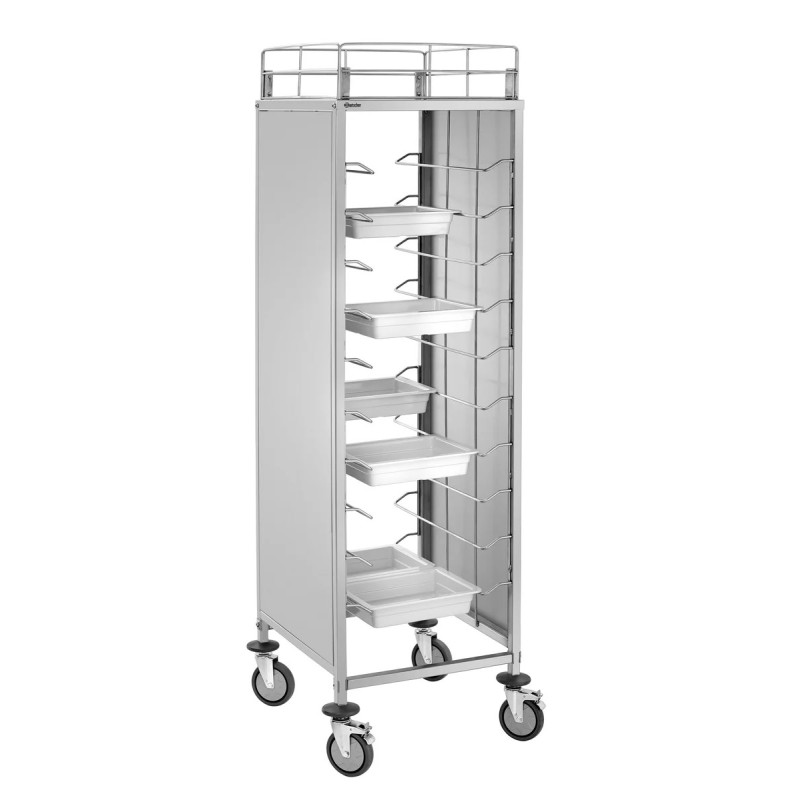 Regalwagen 10GN1/1 – Edelstahl, mobil & robust | bartscher