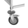 Shelf trolley 20GN1/1 – stainless steel with wheels | bartscher