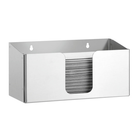 Distributeur serviettes papier mural inox 270mm | bartsch er