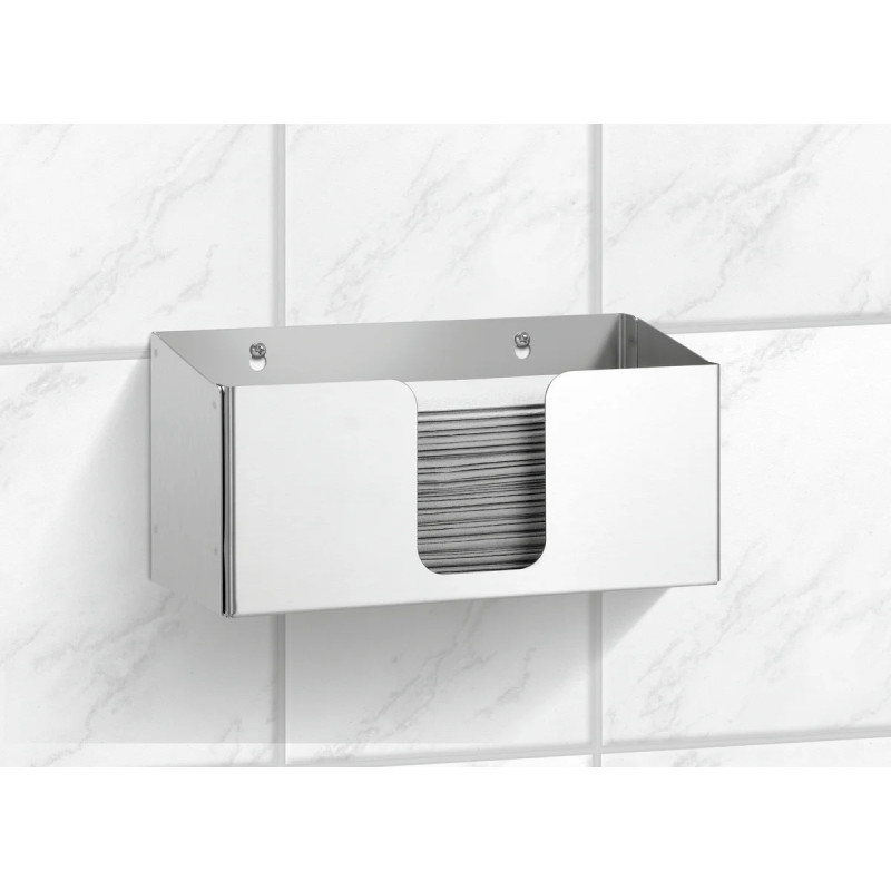 Distributeur serviettes papier mural inox 270mm | bartsch er