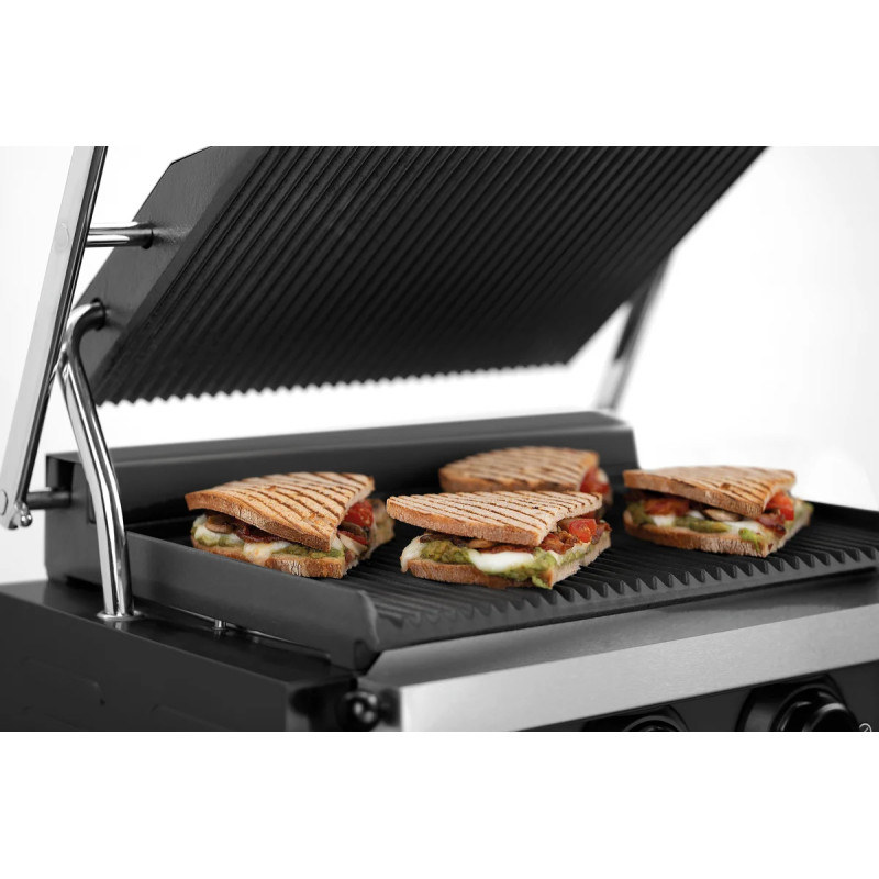 Kontaktgrill Panini-MDI 1R S – programmierbar, 2200 W | bartscher