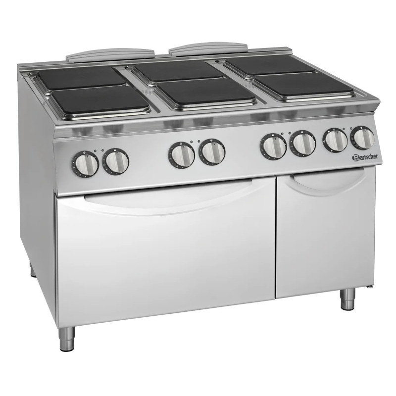Elektroherd 900 mit 6 Kochplatten – bartscher | 1200x900x900 mm