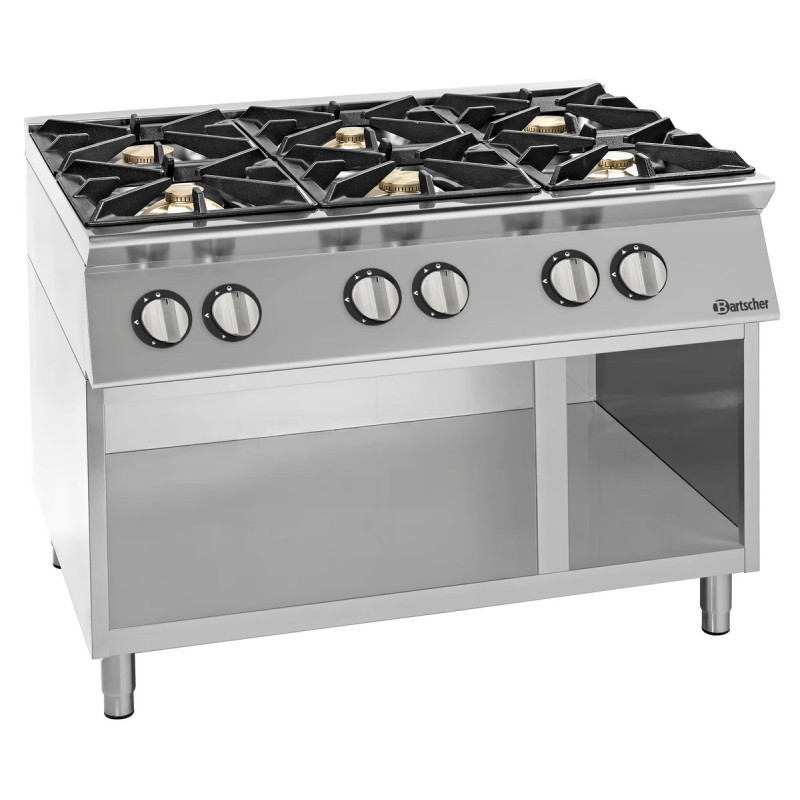 Cuisinière gaz 900 6 brûleurs 48 kW – bartschER