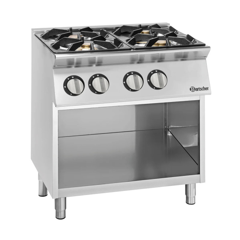 Gas Range 900 4 Burners – Durable Stainless Steel | bartscher