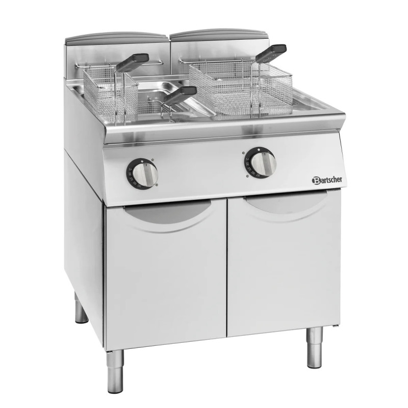 Friteuse gaz 21L sur armoire – haute capacité | bartscher