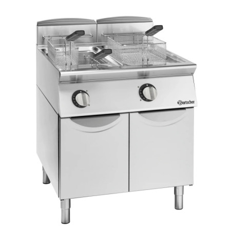 Friteuse gaz 21L sur armoire – haute capacité | bartscher