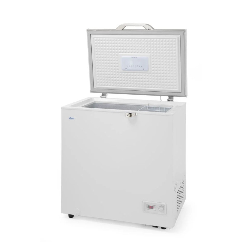 Congélateur coffre 140L – éclairage LED et roulettes | arktic