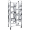 Chariot porte-plateaux double 30 x GN 1/1 – robuste | hendi