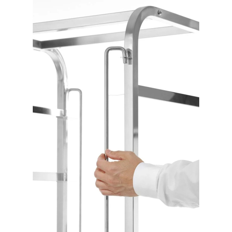Chariot casiers lavage 7 niveaux 500x500 mm – hendi