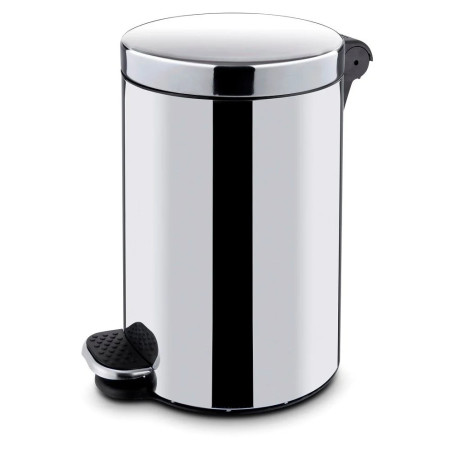 Poubelle à pédale ronde 5L inox – hendi 691311
