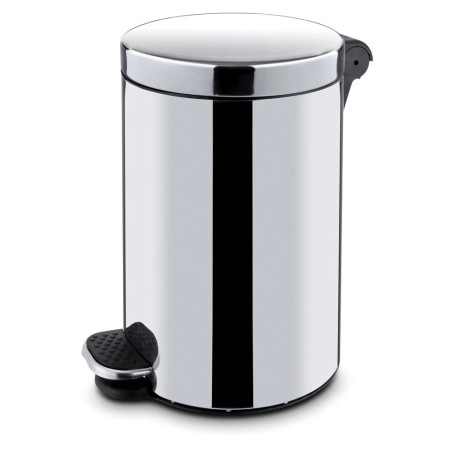 Poubelle à pédale ronde 30L inox – hendi 691342