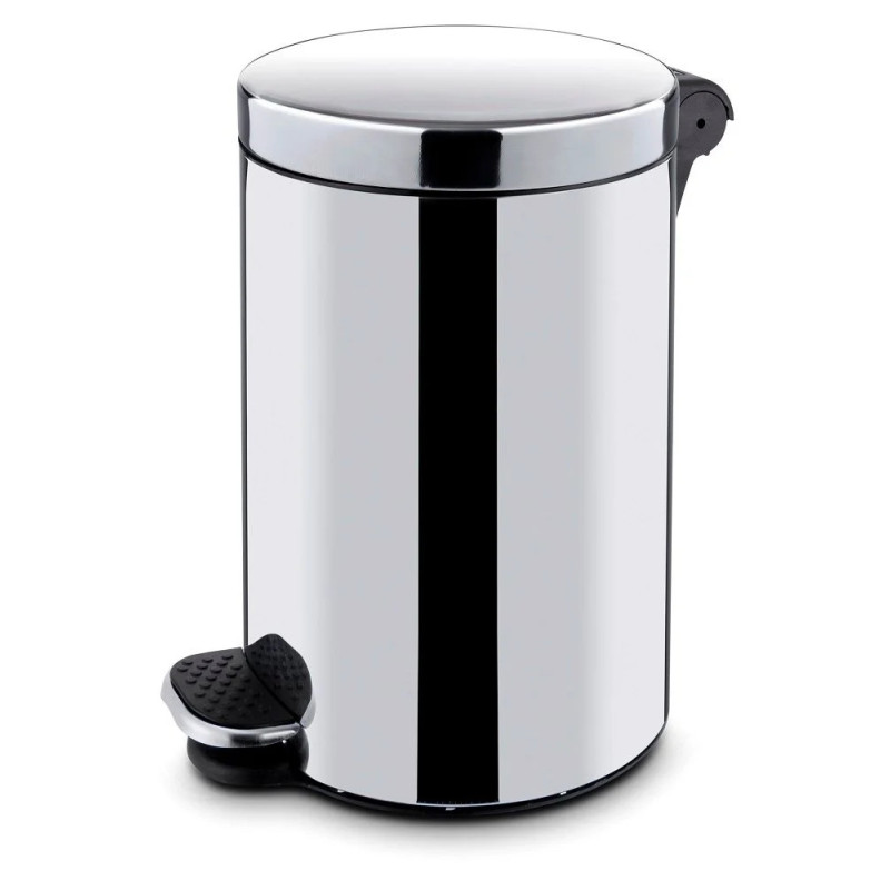 Poubelle à pédale ronde 30L inox – hendi 691342