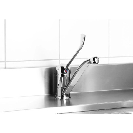 Sink Tap with Long Lever – Swivel Spout | hendi 970522