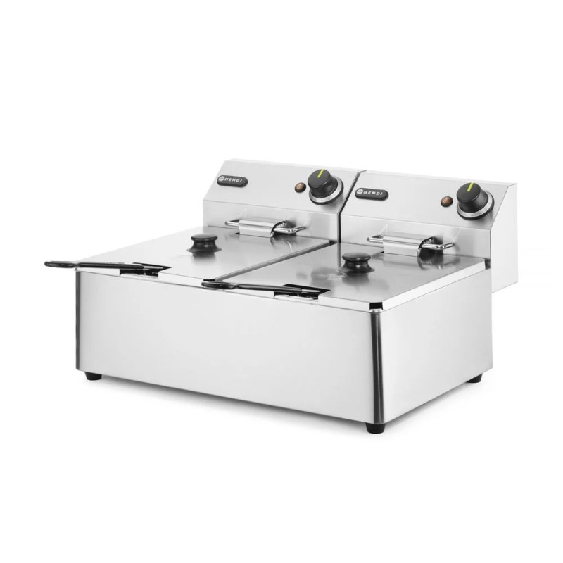 Deep Fryer Kitchen Line 2x6L – Dual Heating | hendi