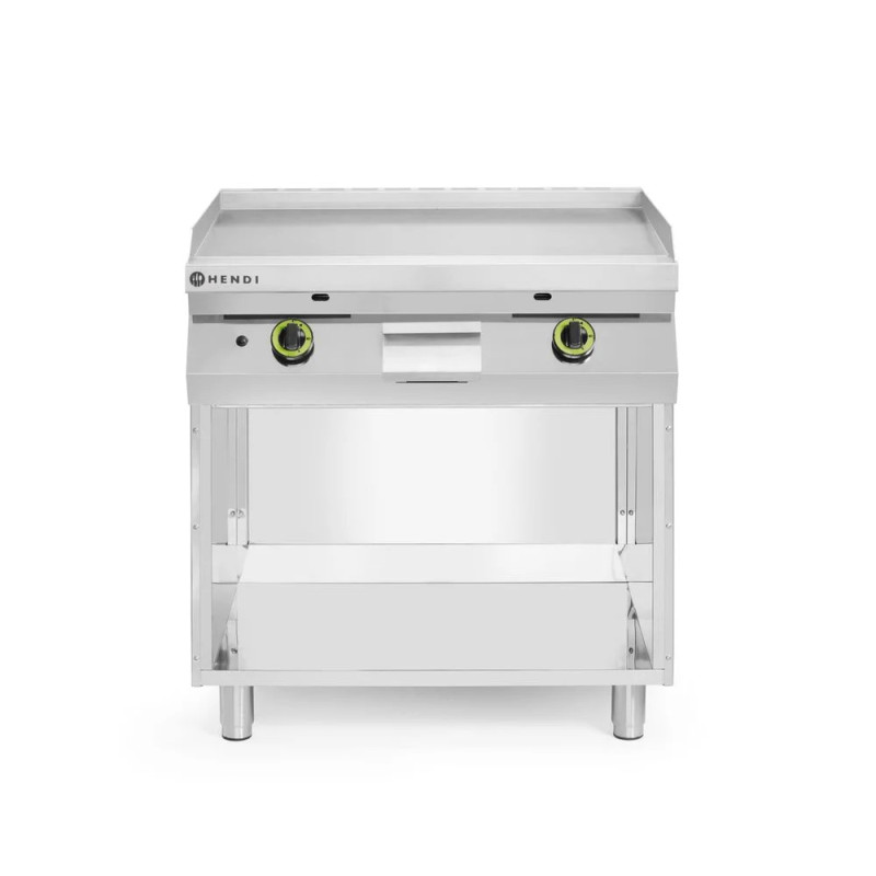 Plaque de cuisson gaz lisse 800x700 mm – sécurité HENDI