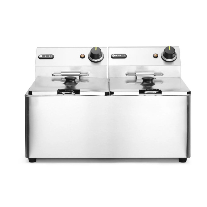 Friteuse 2x 8L Kitchen Line – Puissante et robuste | hendi