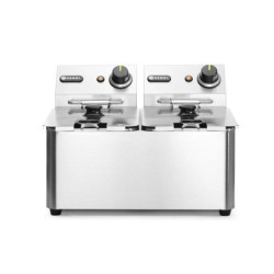 Friteuse Kitchen Line 2x4L inox – Puissance 6000W | hendi