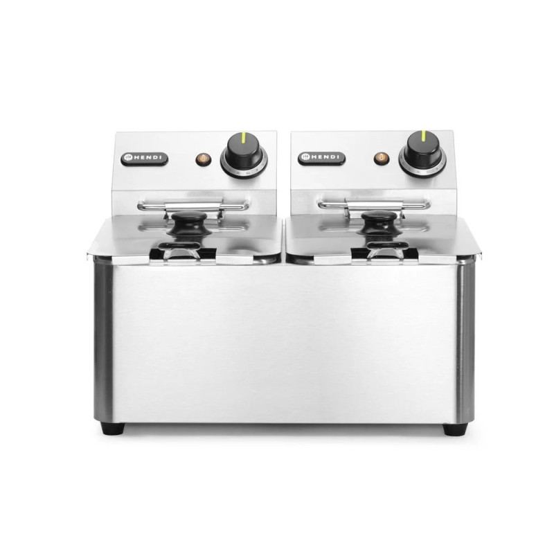 Deep Fryer Kitchen Line 2x4L – Dual Heating | hendi