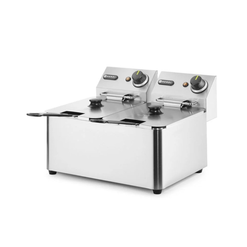 Deep Fryer Kitchen Line 2x4L – Dual Heating | hendi