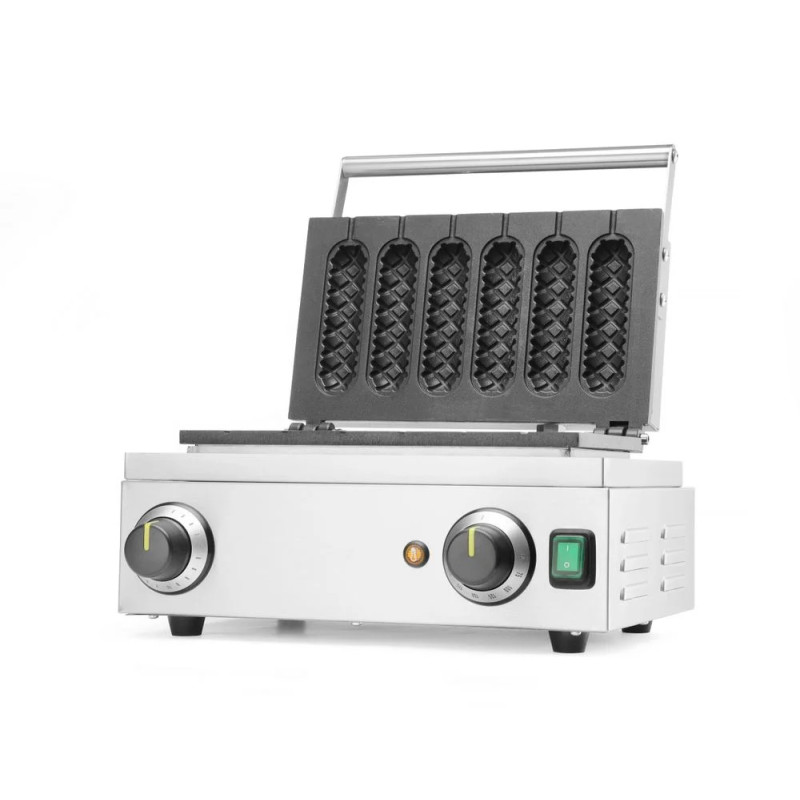 Waffeleisen Corn Dog – 6-fach Backfläche, 1550W | hendi