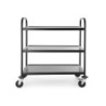 Serving Trolley matt black – Quiet Shelves, Durable | hendi