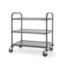 Serving Trolley matt black – Quiet Shelves, Durable | hendi