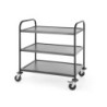 Serving Trolley matt black – Quiet Shelves, Durable | hendi