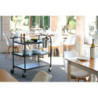 Serving Trolley matt black – Quiet Shelves, Durable | hendi